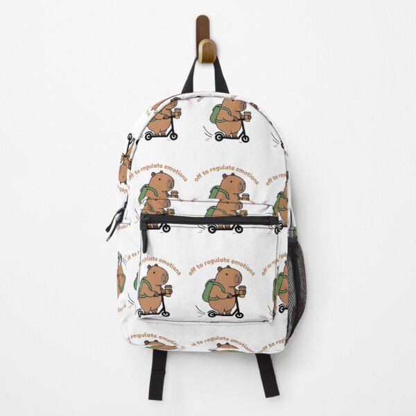 Item preview, Off to Regulate Emotions Capybara designed and sold by FreshVibe Prints.