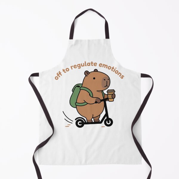 Item preview, Off to Regulate Emotions Capybara designed and sold by FreshVibe Prints.