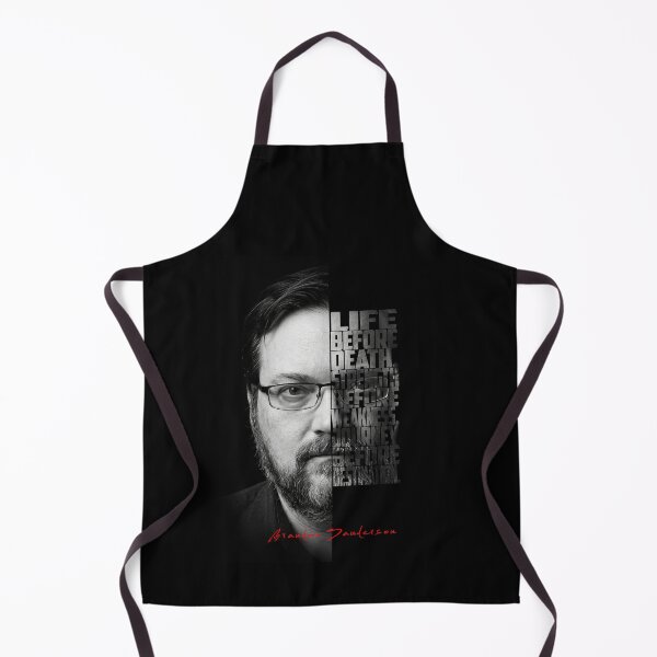 Item preview, Brandon Sanderson Split Face Quote Poster designed and sold by Enea Kelo.