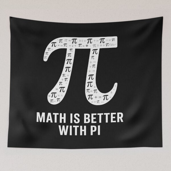 Item preview, Math Is Better With Pi – Funny Math Pun Design designed and sold by Clairenity Studio.