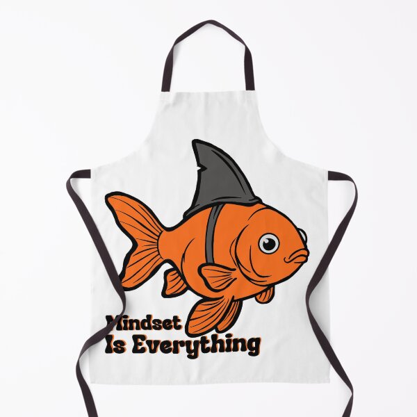 Item preview, Goldfish wearing a shark’s fin designed and sold by The Curious Cow.