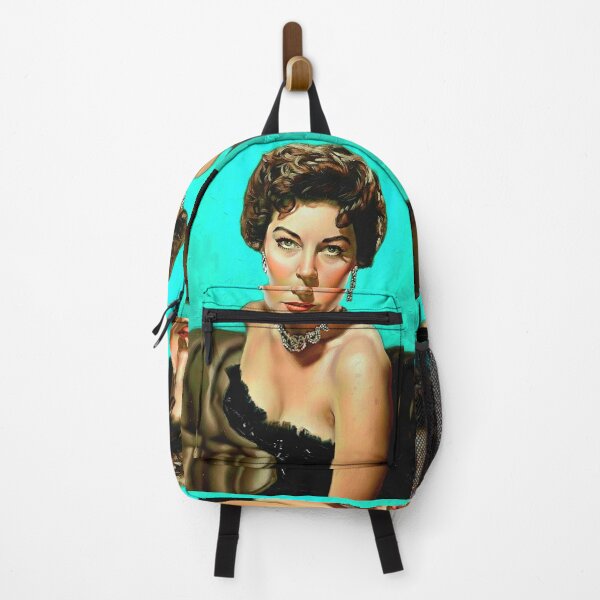 Item preview, The Barefoot Contessa: Ava Gardner Turquoise & Diamond Impasto Portrait designed and sold by Art's Diner.
