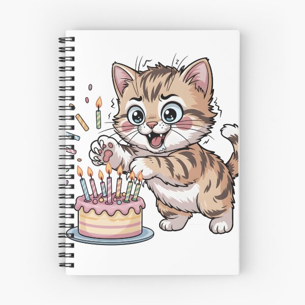 Item preview, chaotic cat birthday designed and sold by SeasonUnstable.