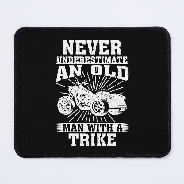 Item preview, Never Underestimate an Old Man With A Trike designed and sold by CosmoKitsch.