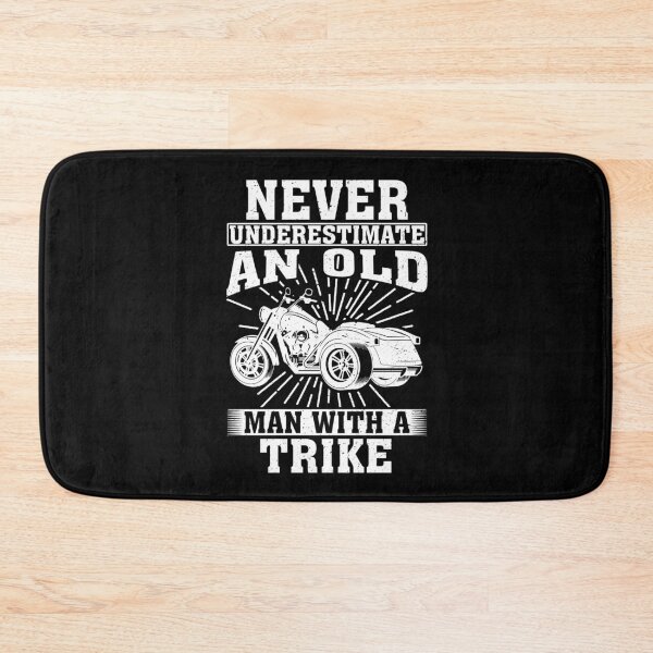 Item preview, Never Underestimate an Old Man With A Trike designed and sold by CosmoKitsch.