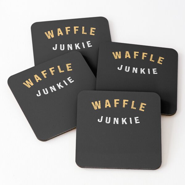 Item preview, Waffle Junkie Funny Food Saying designed and sold by SharpThreadZ.