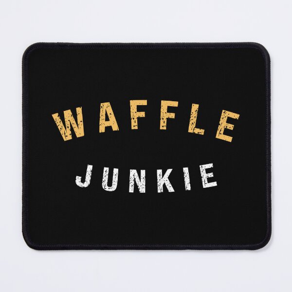 Item preview, Waffle Junkie Funny Food Saying designed and sold by SharpThreadZ.