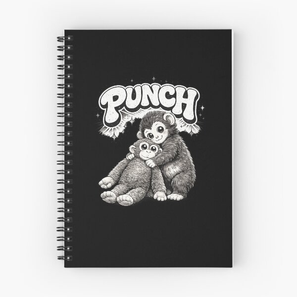 Item preview, Punch Cute Monkey Hugging Plush Toy Kawaii Baby designed and sold by MonkiFlipp.