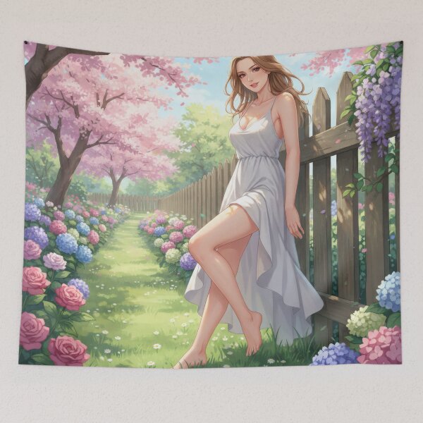 Item preview, Waifu in the spring garden designed and sold by GerwantSHOP.