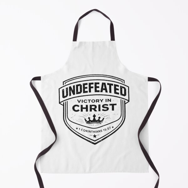 Item preview, Undefeated Victory in Christ – 1 Corinthians 15:57 Christian Statement designed and sold by astersgraphics.