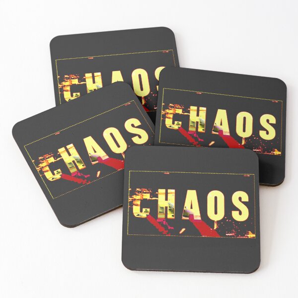 Item preview, Chaos High-Contrast Distorted Glitch Art Typographic Graphic designed and sold by Terry Bain.