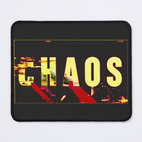Item preview, Chaos High-Contrast Distorted Glitch Art Typographic Graphic designed and sold by Terry Bain.