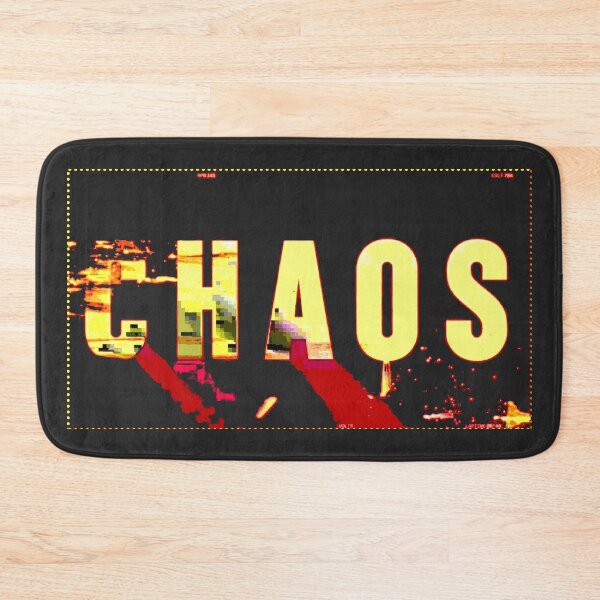 Item preview, Chaos High-Contrast Distorted Glitch Art Typographic Graphic designed and sold by Terry Bain.