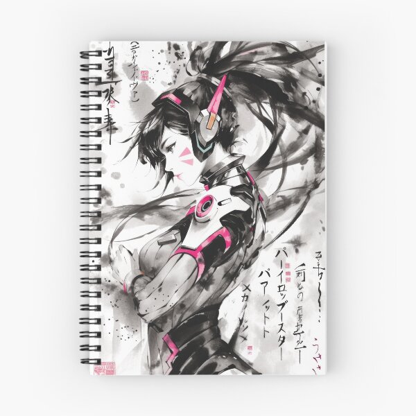 Item preview, D.Va Sumi-e  designed and sold by AnimeArsenalPrints.