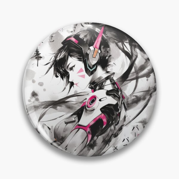 Item preview, D.Va Sumi-e  designed and sold by AnimeArsenalPrints.