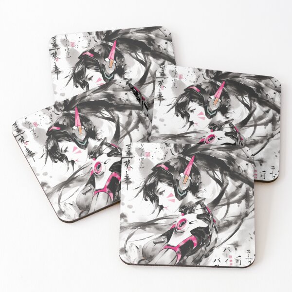 Item preview, D.Va Sumi-e  designed and sold by AnimeArsenalPrints.