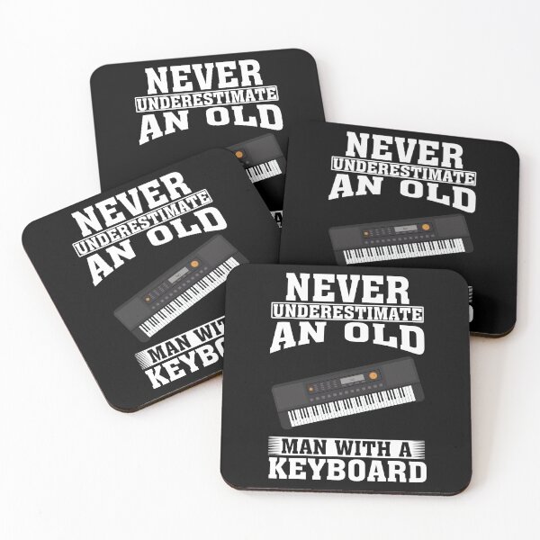Item preview, Never Underestimate an Old Man with A Keyboard designed and sold by CosmoKitsch.