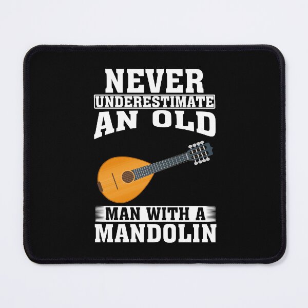 Item preview, Never Underestimate an Old Man with A Mandolin designed and sold by CosmoKitsch.