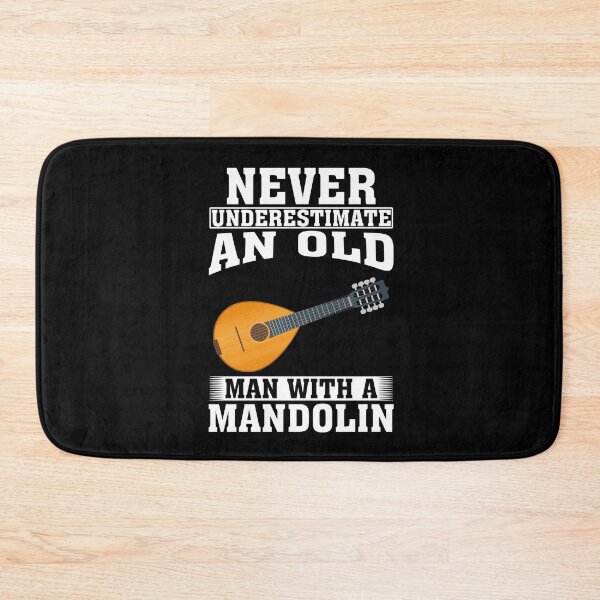 Item preview, Never Underestimate an Old Man with A Mandolin designed and sold by CosmoKitsch.