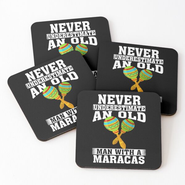 Item preview, Never Underestimate an Old Man with A Maracas designed and sold by CosmoKitsch.