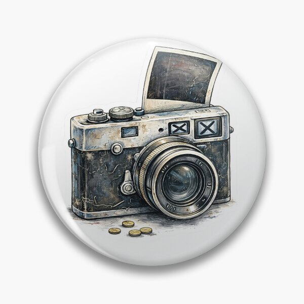 Item preview, Vintage Rangefinder Camera – Out of Order Sticker Illustration designed and sold by Felixuss.