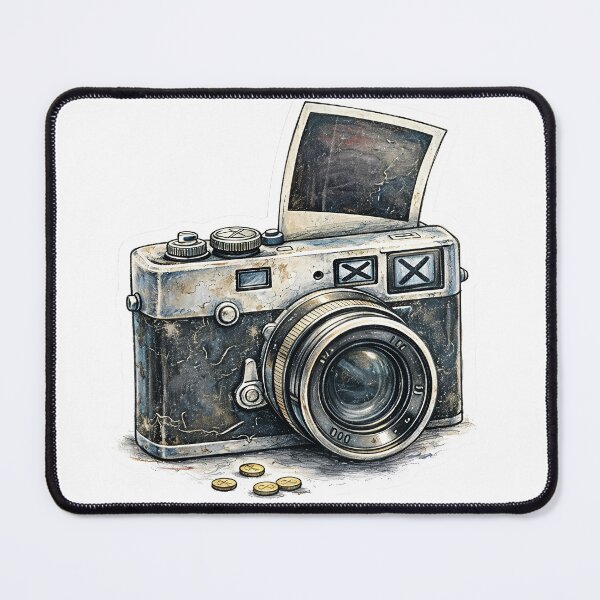 Item preview, Vintage Rangefinder Camera – Out of Order Sticker Illustration designed and sold by Felixuss.
