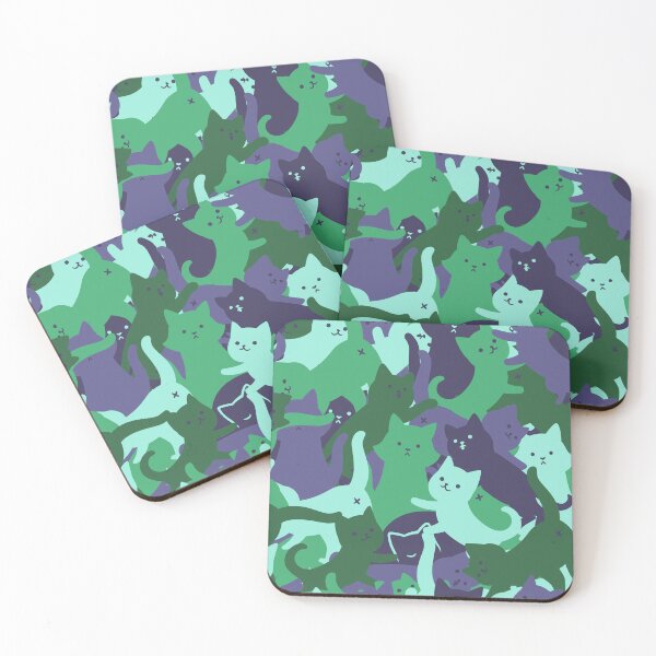 Item preview, Army Cat Camouflage Green by Tobe Fonseca designed and sold by Tobe Fonseca®.