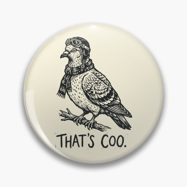 Item preview, That's Coo Vintage Pigeon Pilot Funny Bird      designed and sold by Y-Vibes.