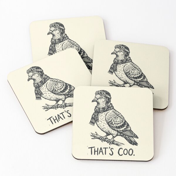 Item preview, That's Coo Vintage Pigeon Pilot Funny Bird      designed and sold by Y-Vibes.