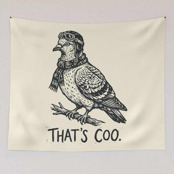 Item preview, That's Coo Vintage Pigeon Pilot Funny Bird      designed and sold by Y-Vibes.