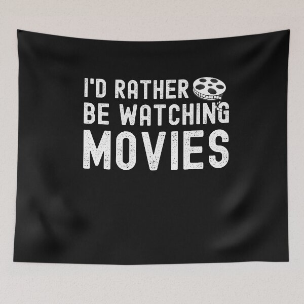 Item preview, I'd Rather Be Watching Movies Funny Film Lover designed and sold by SharpThreadZ.