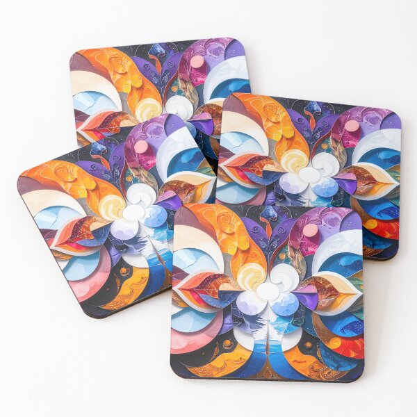 Item preview, Symmetric Color Bloom – Geometric Abstract Art designed and sold by NizuCaCi.