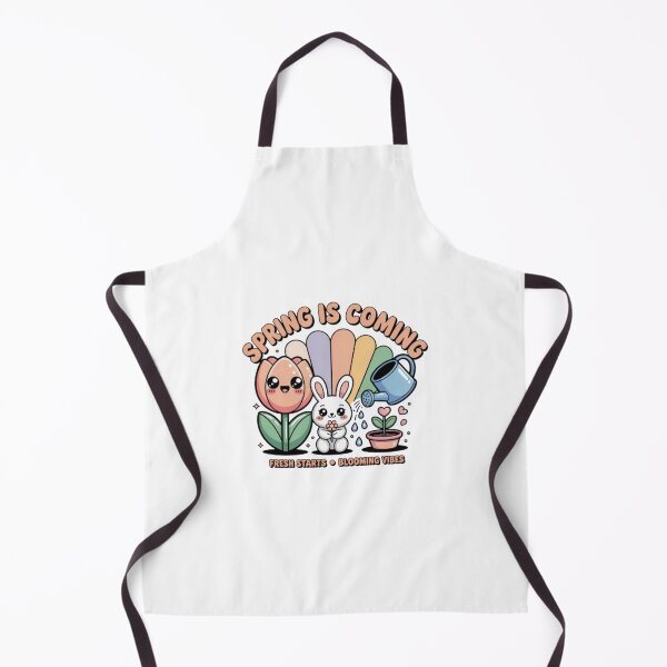 Item preview, Spring Is Coming T-Shirt – Cute Kawaii Bunny & Tulip Pastel Easter Gift for Spring Lovers designed and sold by GemBob Creations.