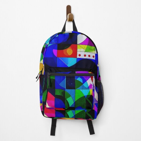 Item preview, Dark Wave Geometry – Colorful Abstract Composition designed and sold by NizuCaCi.