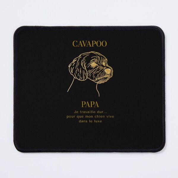 Item preview, Cavapoo Papa - Minimalist Gold Dog Art Luxury Style designed and sold by CREATIVE HERITAGE.