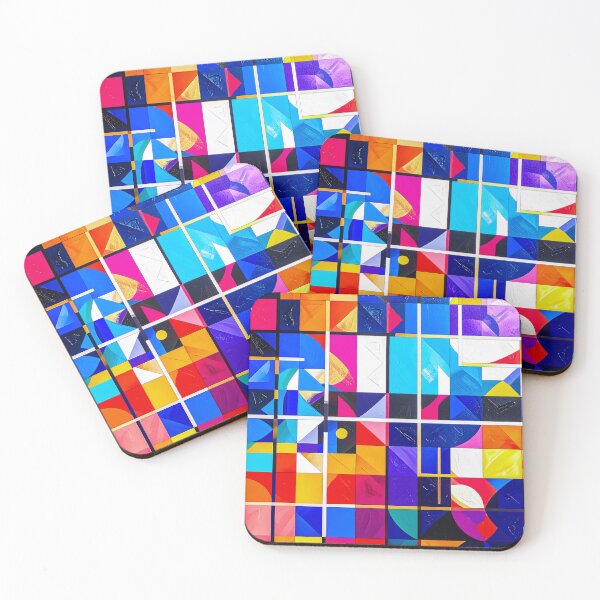 Item preview, Structured Color Grid – Modern Geometric Abstract designed and sold by NizuCaCi.