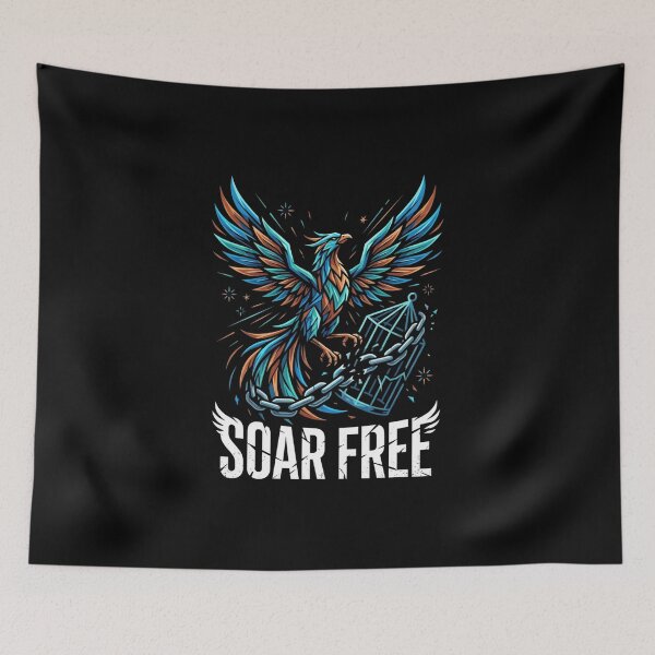 Item preview, Soar Free Inspirational T-Shirt with Flying Bird Graphic, Motivational Quote Tee designed and sold by MoodFit2026.