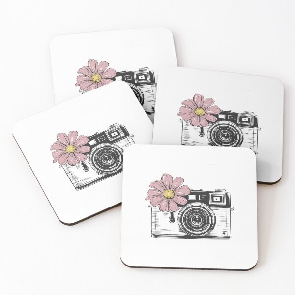 Item preview, Vintage Camera with Pink Flower designed and sold by jkrphoto.