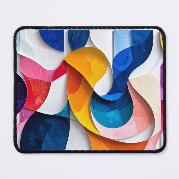 Item preview, Layered Paper Waves – Modern Abstract Geometry designed and sold by NizuCaCi.