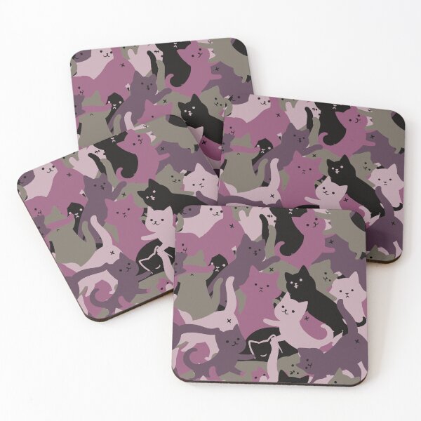 Item preview, Army Cat Camouflage Purple by Tobe Fonseca designed and sold by Tobe Fonseca®.