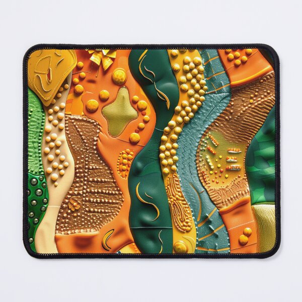 Item preview, Exotic Orange, Yellow And Green Abstract Flowing Designs designed and sold by DEC02.