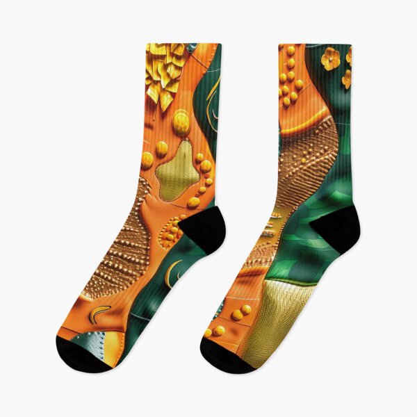 Item preview, Exotic Orange, Yellow And Green Abstract Flowing Designs designed and sold by DEC02.