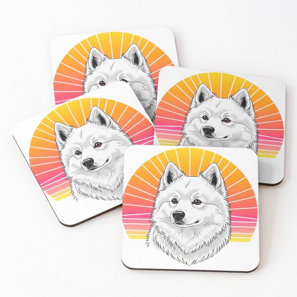 Item preview, Retro Sunset Eskie Dog designed and sold by Pollock.