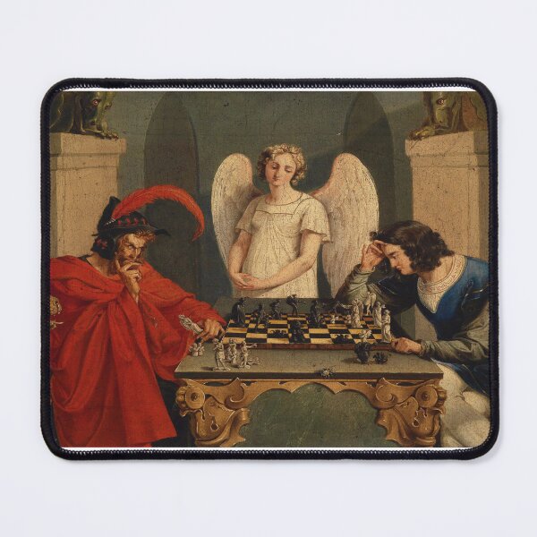Item preview, The Devil's Checkmate (1831) by Friedrich Moritz August Retzsch designed and sold by EDDANI.