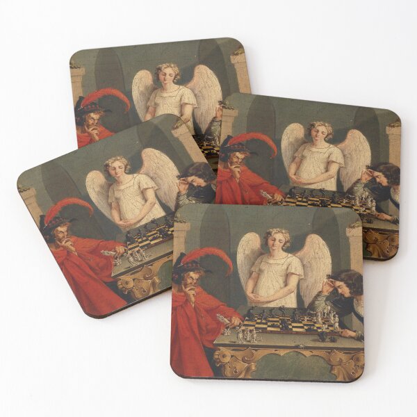 Item preview, The Devil's Checkmate (1831) by Friedrich Moritz August Retzsch designed and sold by EDDANI.