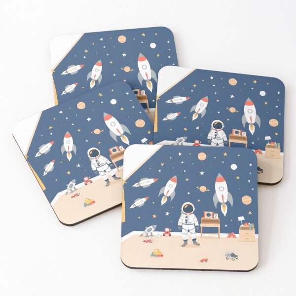 Item preview, Astronaut Dreamer Kid Room Decor Space Adventure Illustration designed and sold by RelinCreates.
