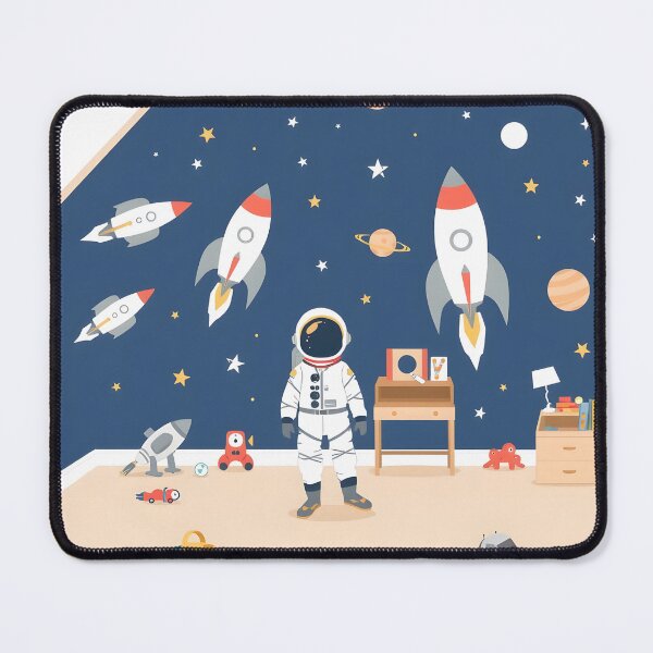 Item preview, Astronaut Dreamer Kid Room Decor Space Adventure Illustration designed and sold by RelinCreates.