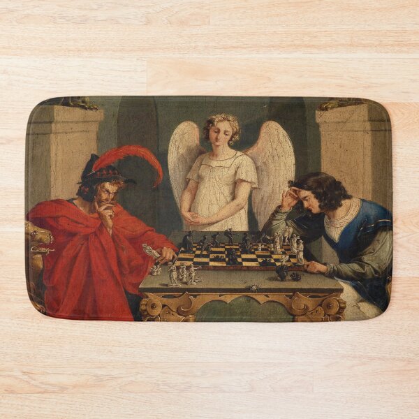 Item preview, The Devil's Checkmate (1831) by Friedrich Moritz August Retzsch designed and sold by EDDANI.