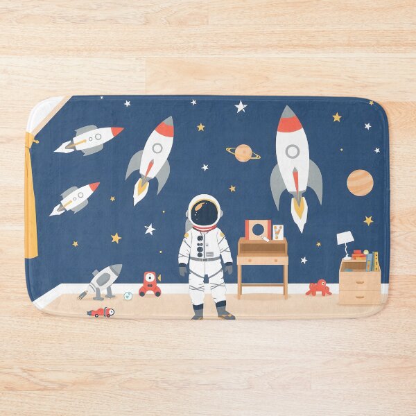 Item preview, Astronaut Dreamer Kid Room Decor Space Adventure Illustration designed and sold by RelinCreates.