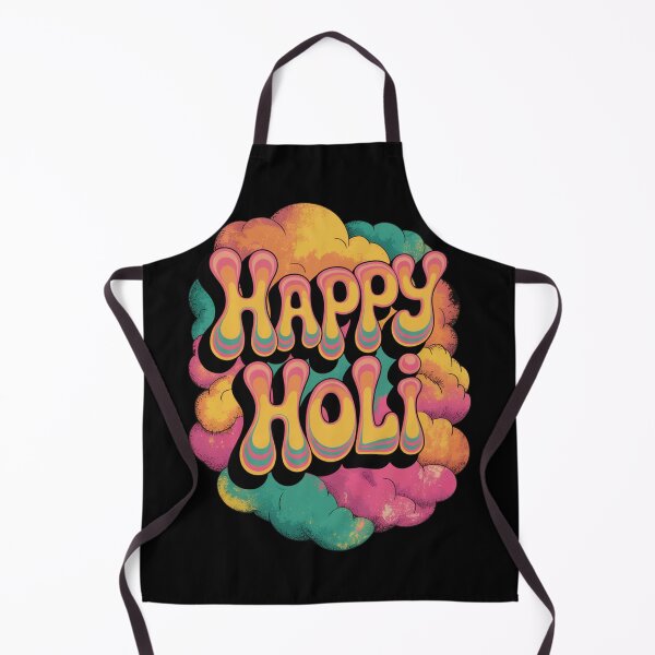 Item preview, Happy Holi Shirt | Retro Concentric Rainbow Outline Textured Powder Cloud Festival of Colors Spring Tee designed and sold by DarylWelsh2024.